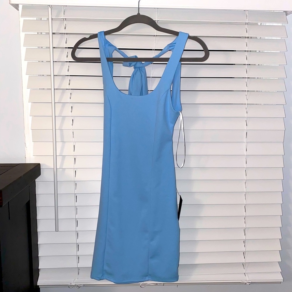 Baby blue dress